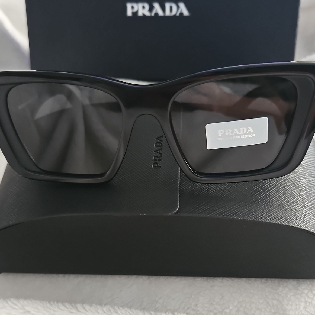 Prada Women’s Black Oversized Rectangular Sunglasses